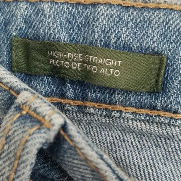 NWT Wild Fable High Rise Straight Distressed Jeans Size 16 - Picture 8 of 10